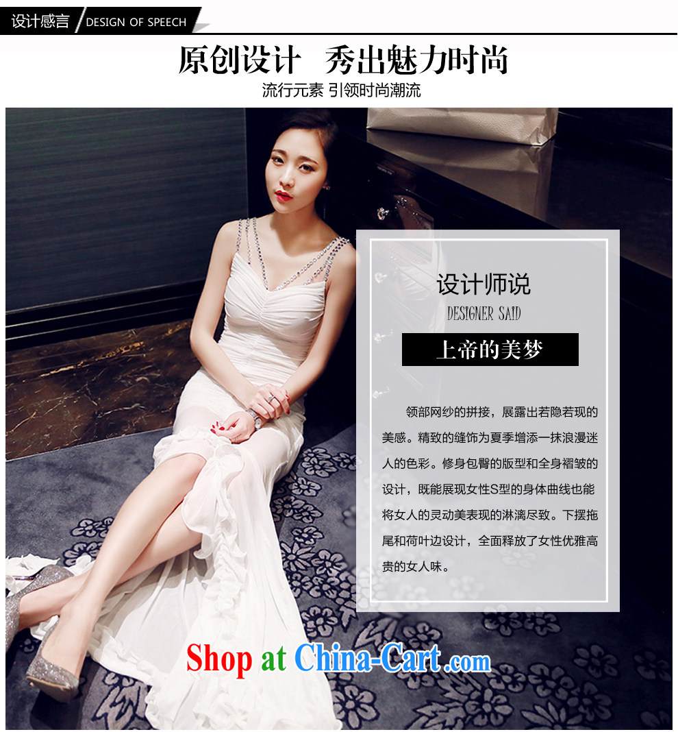 The poem, dresses 2015 summer dress new Korean wedding bridesmaid Evening Dress sexy aura sleeveless dress dresses 1862 white L pictures, price, brand platters! Elections are good character, the national distribution, so why buy now enjoy more preferential! Health