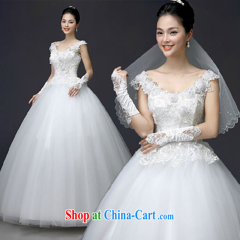 White first to approximately 2015 new, large, double-shoulder wedding dresses Korean version with cultivating graphics thin marriages wedding and white tailored to contact customer service, white first about, and, on-line shopping