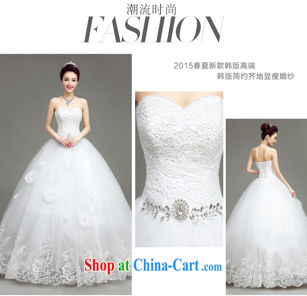 According to T-shirt in accordance with the wedding dresses 2015 spring and summer new white tie-wiped off chest wedding Korean minimalist with graphics thin marriages wedding wiped his chest and XXL, pictures, price, brand platters! Elections are good character, the national distribution, so why buy now enjoy more preferential! Health