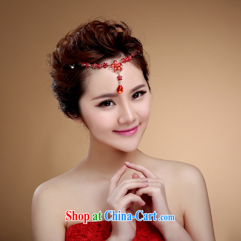 Bridal head-dress costumes for international water drilling Korean-style and heart fall marriage plates and flowers wedding accessories red, my dear Bride (BABY BPIDEB), and, on-line shopping