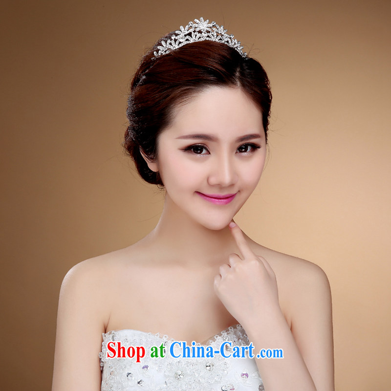 Korean bridal necklace earrings Crown water drilling wedding dresses accessories and jewelry white, my dear Bride (BABY BPIDEB), and, on-line shopping