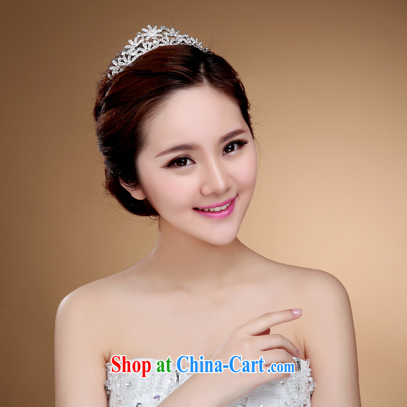 Korean bridal necklace earrings Crown water drilling wedding dresses accessories and jewelry white, my dear Bride (BABY BPIDEB), and, on-line shopping