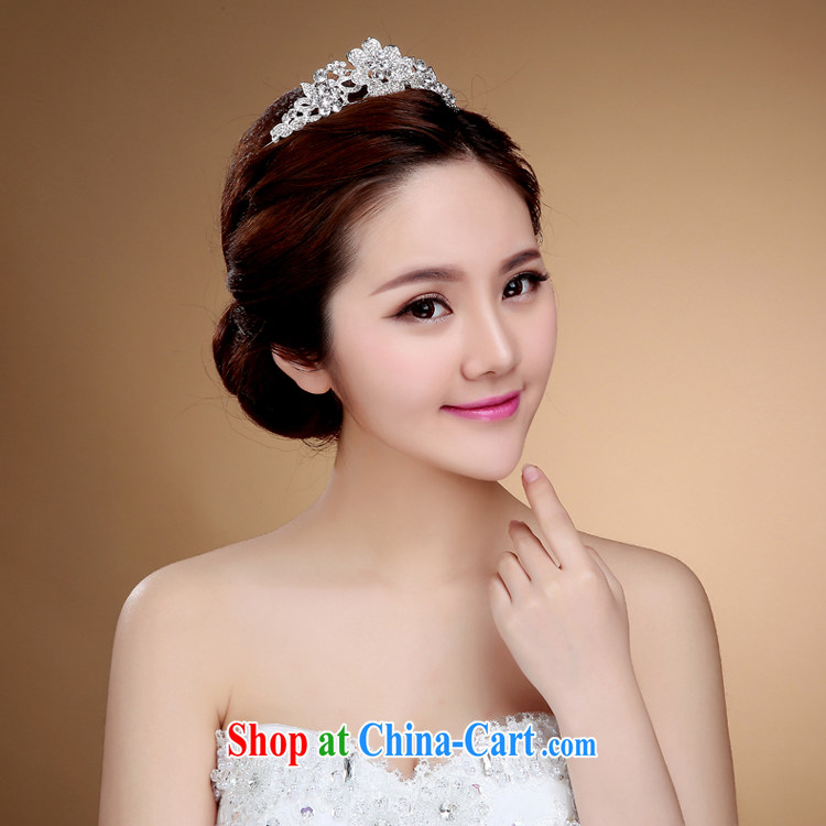 Bridal jewelry crystal and popular hair accessories Korean crown wedding dresses 100 ground beautiful 10 foot white pictures, price, brand platters! Elections are good character, the national distribution, so why buy now enjoy more preferential! Health