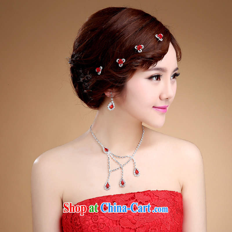 Bridal jewelry and ornaments, Japan, and South Korea with wedding hair accessories Korean-style headdress red, my dear Bride (BABY BPIDEB), shopping on the Internet