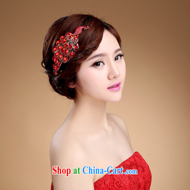 Bridal jewelry red and Korean-style wedding hair accessories dresses retro lace and flower wedding-band Magenta pictures, price, brand platters! Elections are good character, the national distribution, so why buy now enjoy more preferential! Health
