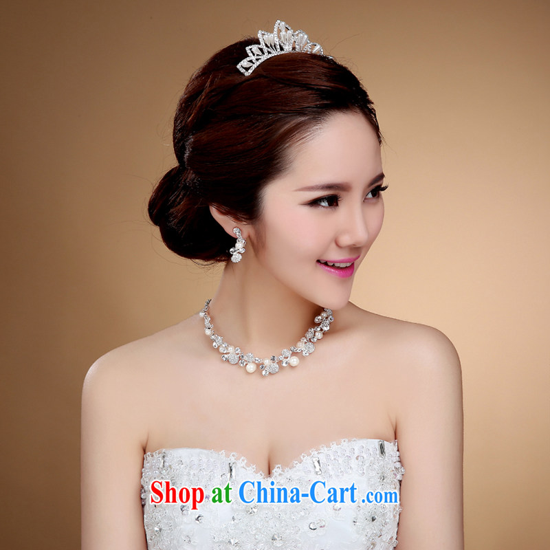 Bridal headdress water drilling Korean version of Crown western bridal accessories Korean brides and marriage retro crown and trim white, my dear Bride (BABY BPIDEB), shopping on the Internet