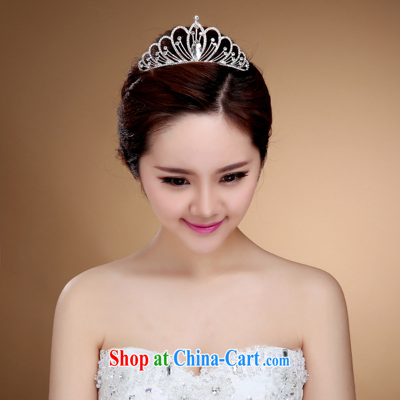 crown and ornaments, clamp, Japan, and South Korea Princess water drilling small children hair accessories bridal Korean head clamp Korean-style white, my dear Bride (BABY BPIDEB), shopping on the Internet