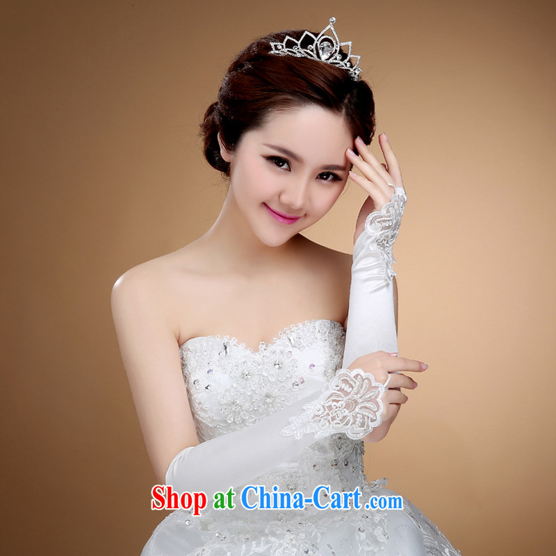 Bridal wedding dresses show a short yarn gloves check that no means lace gloves wholesale wedding accessories white, my dear Bride (BABY BPIDEB), shopping on the Internet
