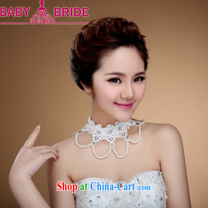 Necklace Princess dream manually lace necklace Korean-style Pearl class, marriage jewelry wedding accessories white