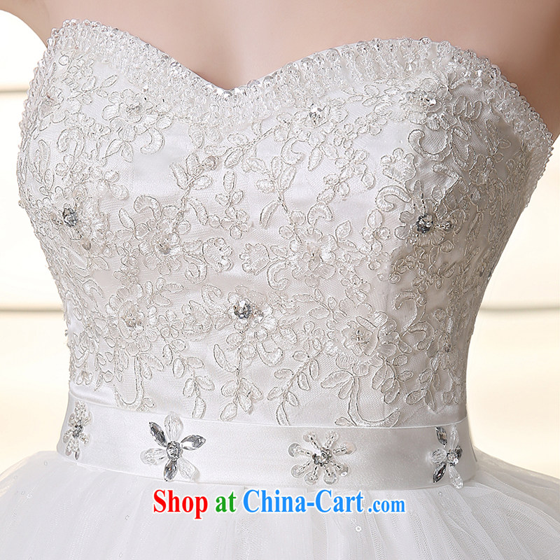 Dream of the day wedding dresses 2015 new pregnant women high-waist bare chest Korean version with tail wedding dress tail, XXL 2.3 feet around his waist, and dream of the day, shopping on the Internet