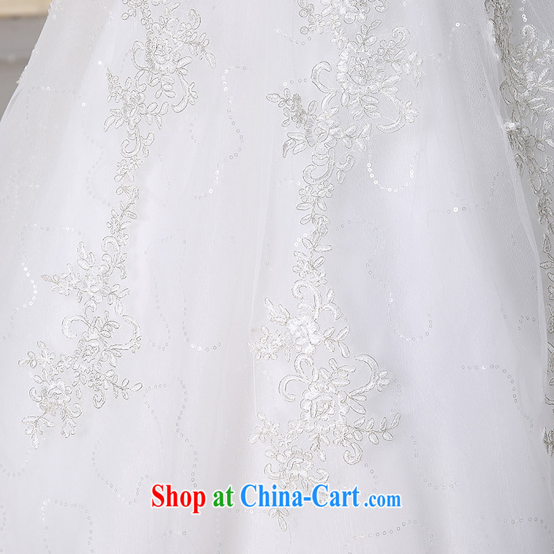 Dream of the day wedding dresses 2015 new pregnant women high-waist bare chest Korean version with tail wedding dress tail, XXL 2.3 feet around his waist, and dream of the day, shopping on the Internet
