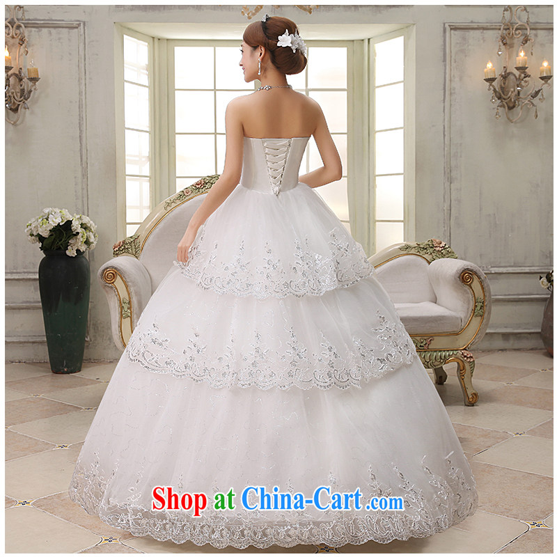 The beautiful yarn wiped his chest, wedding 2015 new luxury with a drill in the bound beauty with graphics thin A with bridal wedding dresses white can be customized, beautiful yarn (nameilisha), online shopping