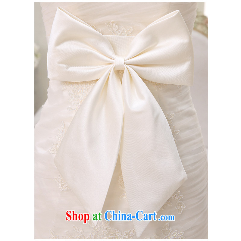 New 2015 erase chest package and small tail wedding beauty graphics thin straps and elegant front short, long wedding dresses, beautiful yarn factory direct light champagne can be customized, beautiful yarn (nameilisha), online shopping