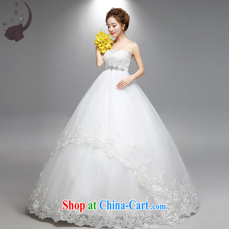 Dream of the day high-waist 2015 summer wedding dresses new Korean pregnant women with bare chest wedding white tailored