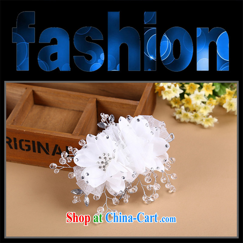 Han Park (cchappiness) bridal snow woven cloth and flowers crystal beaded manual high head-dress, and Han Park (cchappiness), online shopping