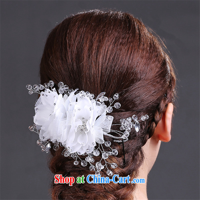 Han Park (cchappiness) bridal snow woven cloth and flowers crystal beaded manual high head-dress, and Han Park (cchappiness), online shopping