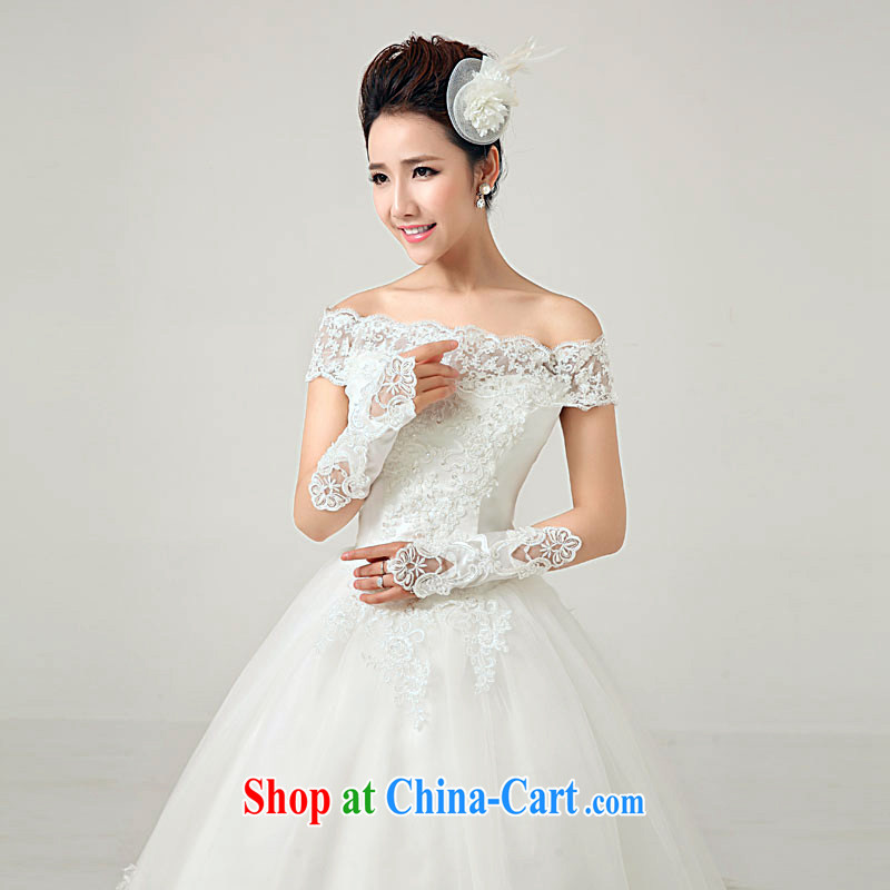 White home about wedding dresses 2015 spring and summer New Field shoulder lace-tail with stylish strap wedding white tailored to contact customer service, white first to about, and shopping on the Internet