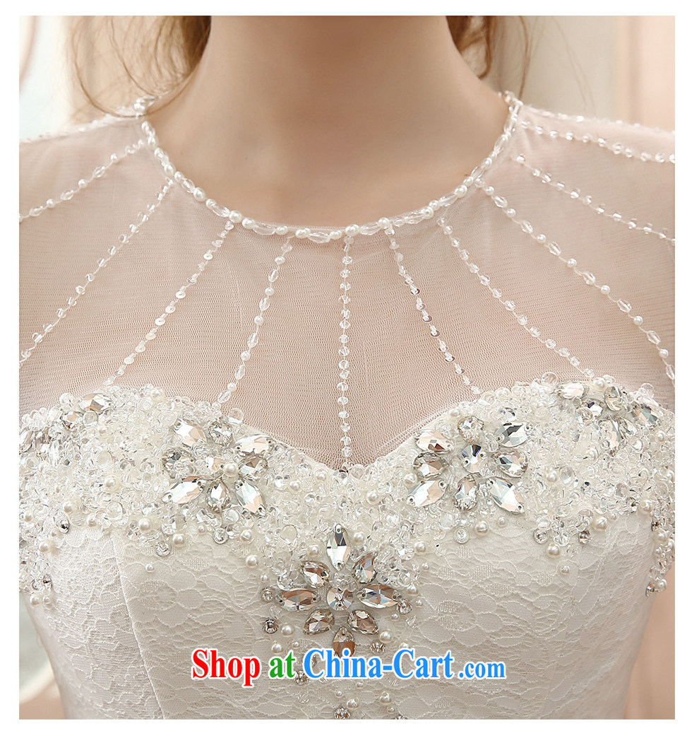 The beautiful yarn a Field shoulder long-tail wedding 2015 new elegant beauty with sexy stream terrace, the bride's large tail wedding wedding dresses white customizable pictures, price, brand platters! Elections are good character, the national distribution, so why buy now enjoy more preferential! Health
