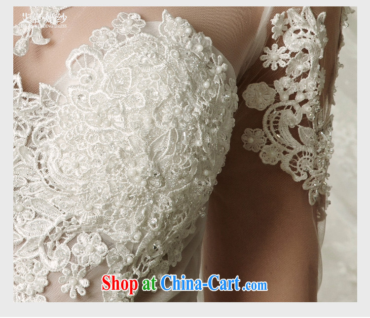 On the wedding dresses new 2015 spring and summer dream Angel with shaggy dress long-sleeved lace wedding ivory L pictures, price, brand platters! Elections are good character, the national distribution, so why buy now enjoy more preferential! Health