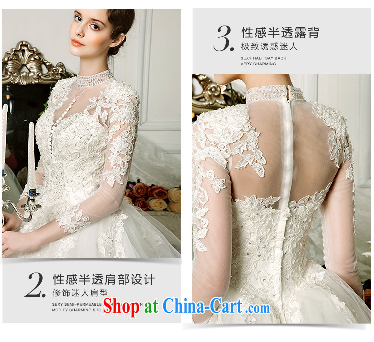 With the wedding dresses new 2015 spring and summer cloud cycle, long sleeved shirt collar lace long-tail stars with wedding ivory L pictures, price, brand platters! Elections are good character, the national distribution, so why buy now enjoy more preferential! Health