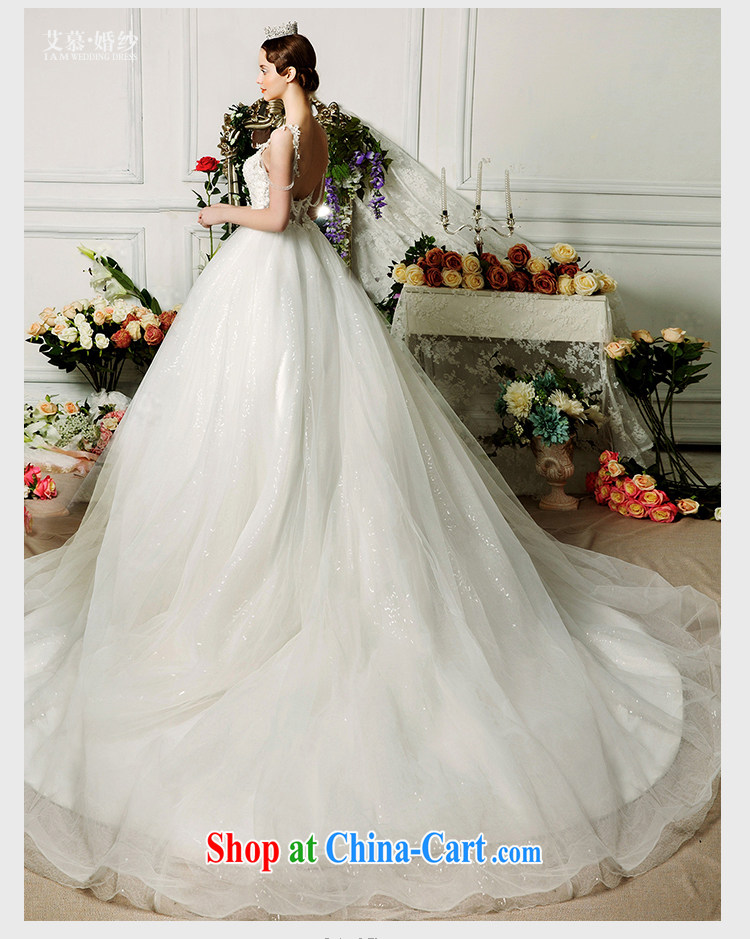 With the wedding dresses new 2015 spring and summer Yuen-ting hung with shaggy dress long-tail erase chest wedding ivory L pictures, price, brand platters! Elections are good character, the national distribution, so why buy now enjoy more preferential! Health