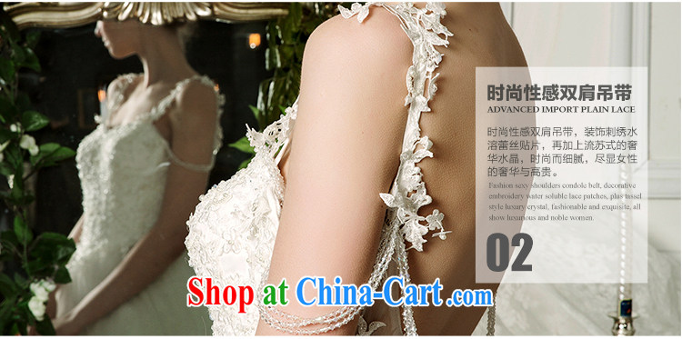 With the wedding dresses new 2015 spring and summer Yuen-ting hung with shaggy dress long-tail erase chest wedding ivory L pictures, price, brand platters! Elections are good character, the national distribution, so why buy now enjoy more preferential! Health