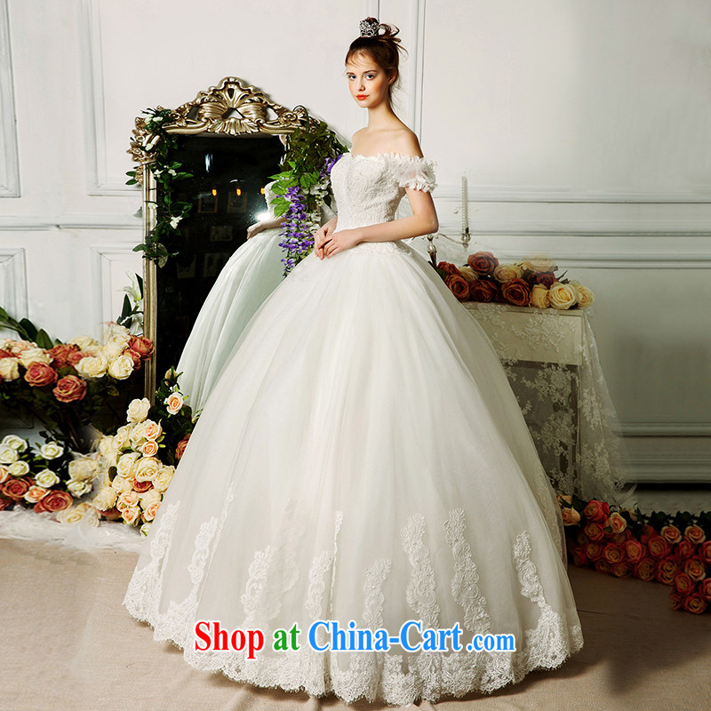 On the wedding dresses new 2015 spring and summer summer-jung a Field shoulder shoulders Two wearing lace Shaggy, wedding ivory L, AIDS, and, on-line shopping