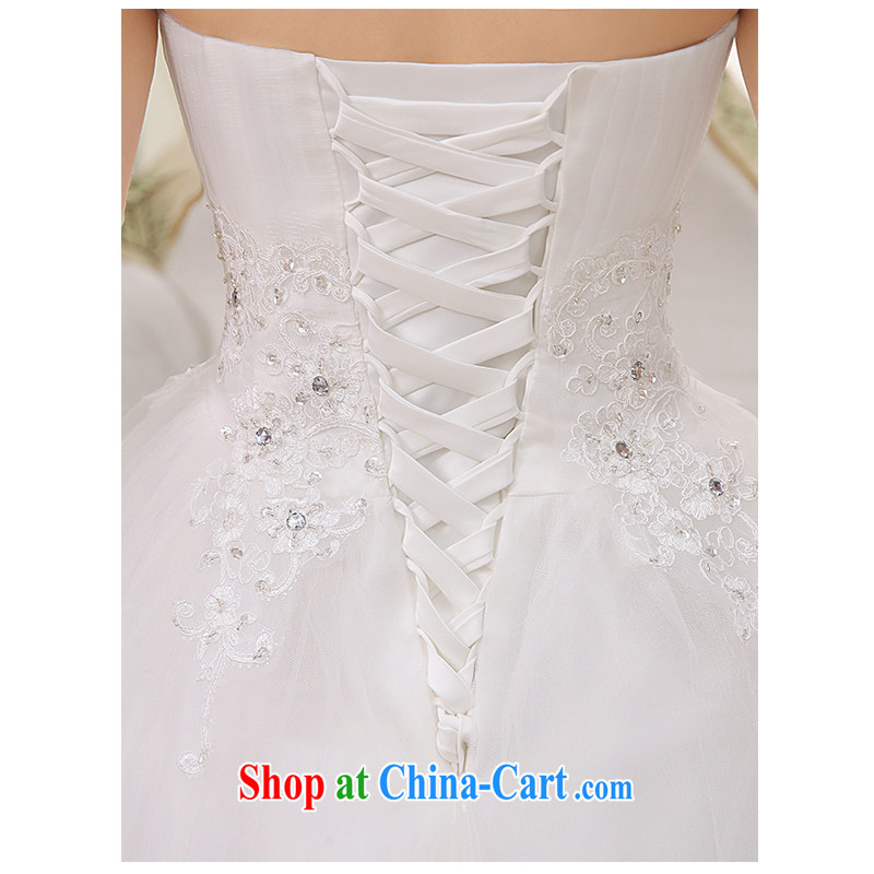 The beautiful yarn wiped his chest, wedding an elegant white wood drill shaggy skirts beauty tied with a large, simple sleeveless with new custom 2015 new direct white can be customized, beautiful yarn (nameilisha), online shopping
