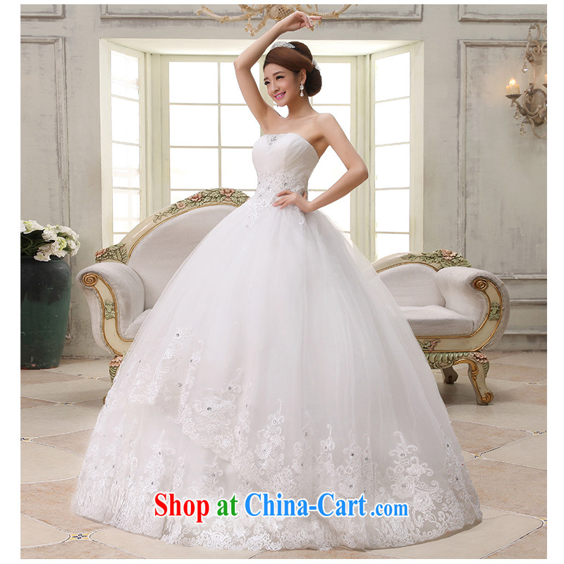The beautiful yarn wiped his chest, wedding an elegant white wood drill shaggy skirts beauty tied with a large, simple sleeveless with new custom 2015 new direct white can be customized, beautiful yarn (nameilisha), online shopping