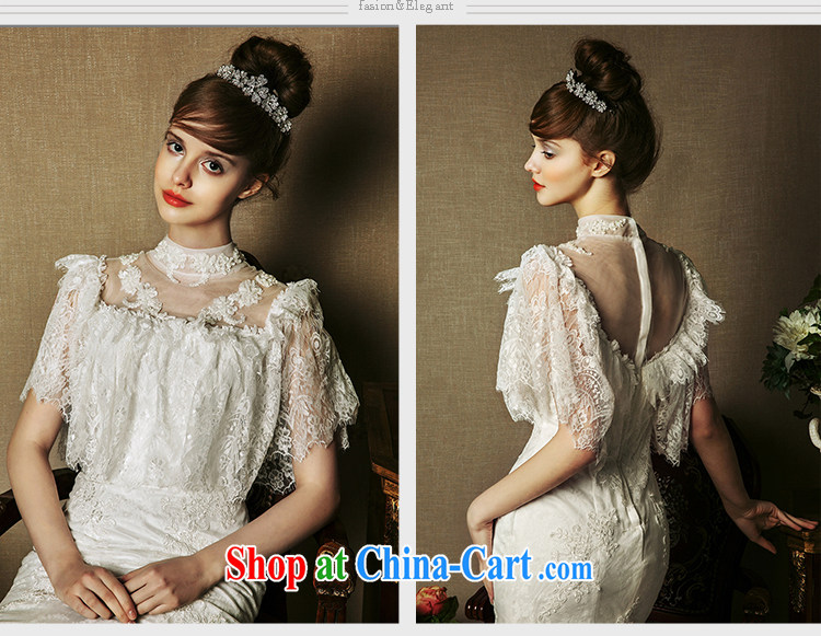 On the wedding dresses new 2015 spring and summer Cayman -- lace up collar crowsfoot long-tail wedding ivory L pictures, price, brand platters! Elections are good character, the national distribution, so why buy now enjoy more preferential! Health