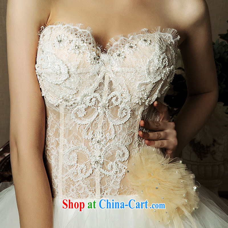 On the wedding dresses new 2015 spring and summer-keun-hsuan erase chest champagne personality short before long wedding champagne color L, AIDS, and shopping on the Internet