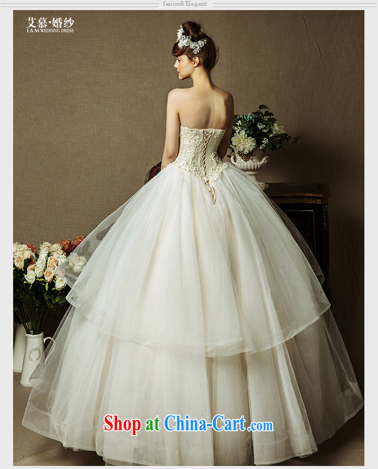 On the wedding dresses new 2015 spring and summer Ling , half and lace bare chest shaggy dress champagne color wedding champagne color L pictures, price, brand platters! Elections are good character, the national distribution, so why buy now enjoy more preferential! Health