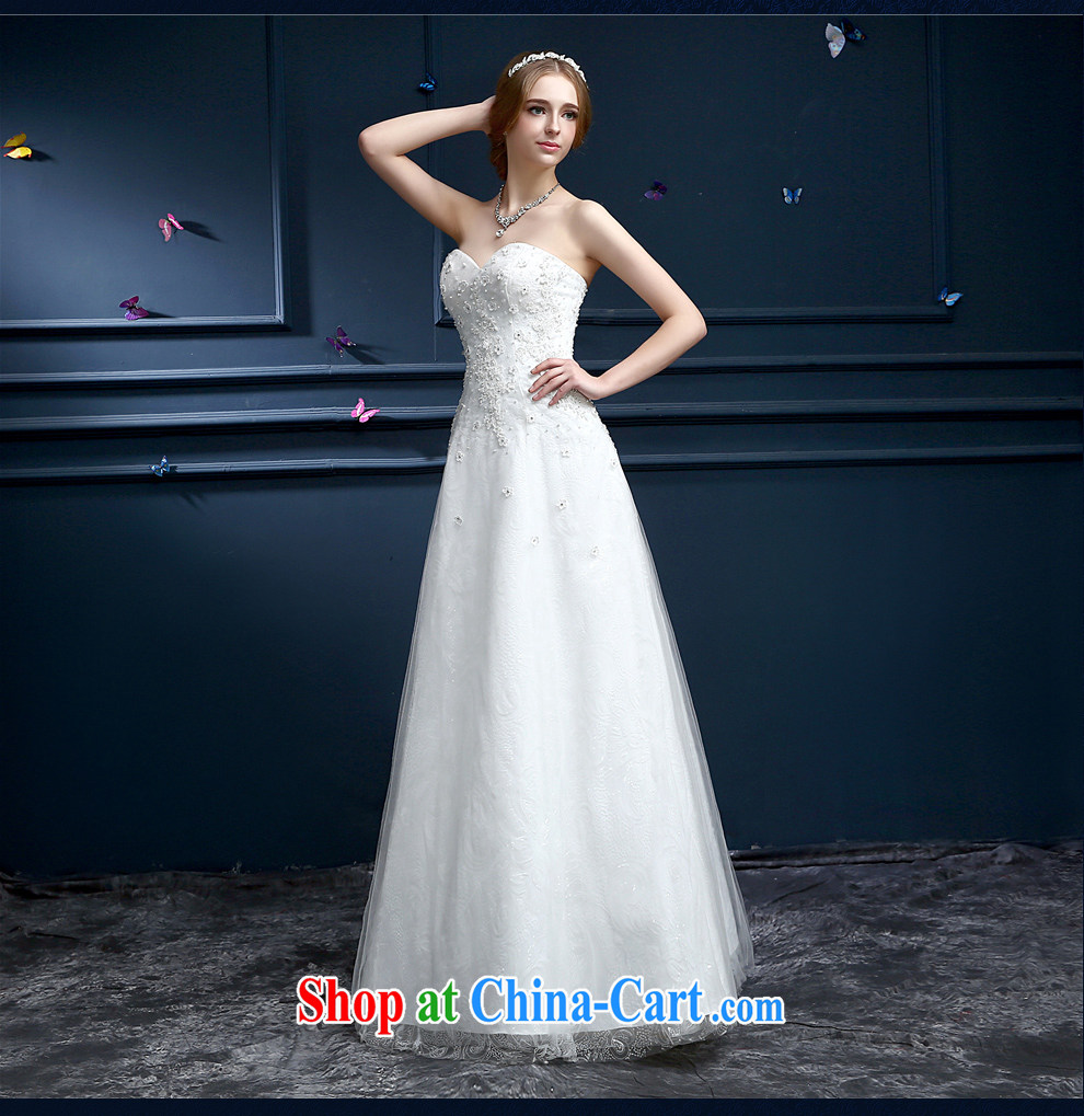 The Champs Elysees, as soon as possible, bride wedding dresses 2015 new spring and summer white minimalist wipe chest Korean A before the code graphics thin beauty wedding white XXL pictures, price, brand platters! Elections are good character, the national distribution, so why buy now enjoy more preferential! Health