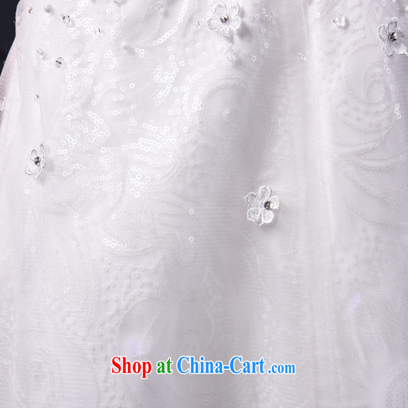 The Champs Elysees, as soon as possible, bride's wedding dresses 2015 new spring and summer white minimalist wipe chest Korean-style A before the code graphics thin beauty wedding white XXL, Hong Kong, Seoul, and online shopping