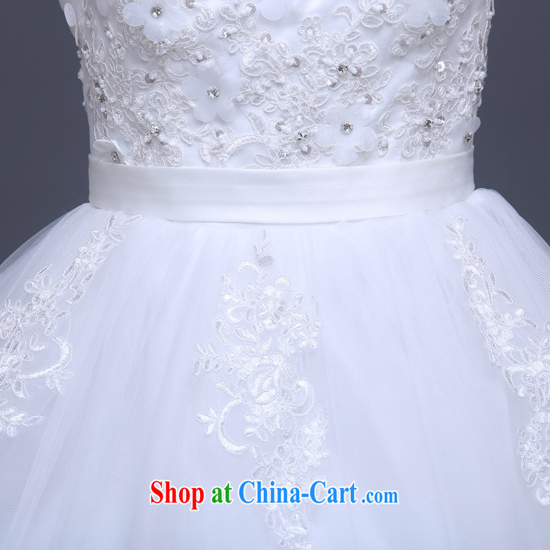 Getting married is really love new wedding spring wedding beauty married Yi Han-a Field shoulder strap with wedding dress white white XL, married love, and, shopping on the Internet