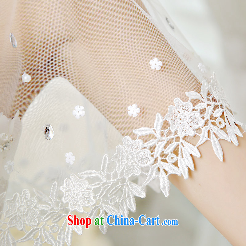 Time SYRIAN ARAB 2015 spring and summer bridal shawl new wedding dresses accessories white thin lace fluoroscopy shawls wood drill with flowers with white, time, and shopping on the Internet