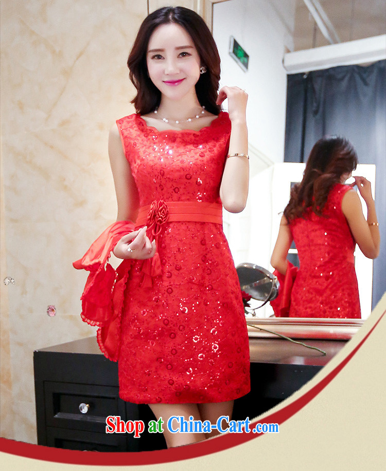 Air Shu Diane summer 2015 new dress code the dress wedding bridal dresses pregnant women replacing the door bows clothing bridesmaid dress red XXL pictures, price, brand platters! Elections are good character, the national distribution, so why buy now enjoy more preferential! Health