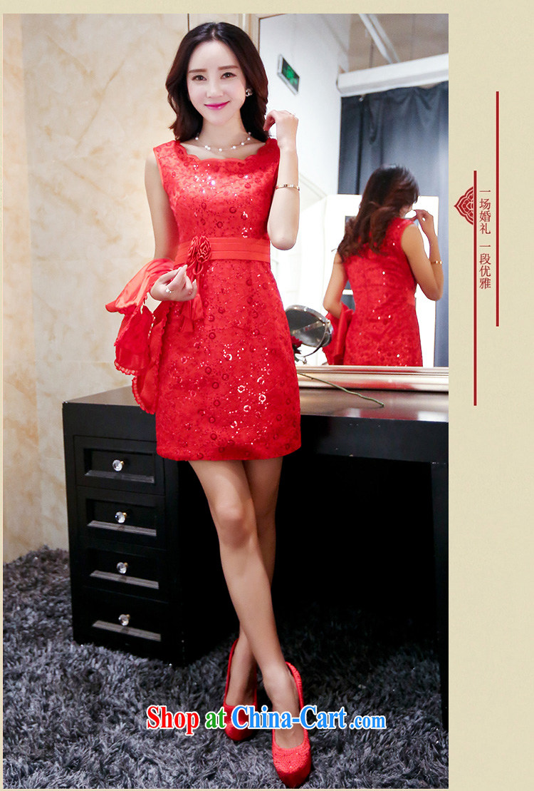 Air Shu Diane summer 2015 new dress code the dress wedding bridal dresses pregnant women replacing the door bows clothing bridesmaid dress red XXL pictures, price, brand platters! Elections are good character, the national distribution, so why buy now enjoy more preferential! Health