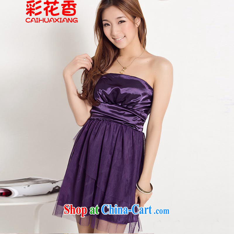 2015 new wedding dresses small bridesmaid dress evening gown dress 1286 purple, code, and the color aromas (CAI HUA XIANG), online shopping