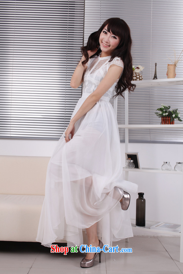 Colorful Flowers 2015 Korea Sin drag and drop to short-sleeved lace snow woven skirts/beach skirt suits skirts wedding 0998 black L pictures, price, brand platters! Elections are good character, the national distribution, so why buy now enjoy more preferential! Health