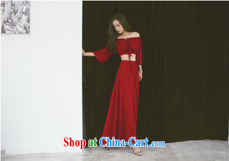 Colorful Flowers 20,151 field for your shoulders, leakage with umbilical cord high waist travel wedding Bohemia Beach Resort skirt long skirt 8138 red L pictures, price, brand platters! Elections are good character, the national distribution, so why buy now enjoy more preferential! Health