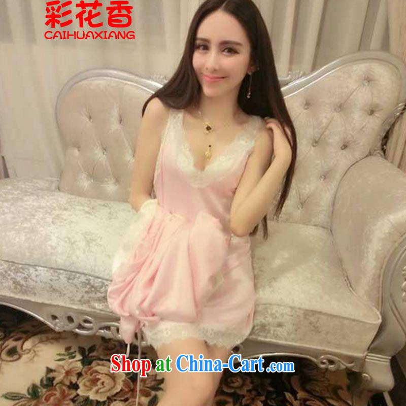 Colorful Flowers 2015 sexy V collar lace terrace after the dress + jacket pajamas Kit 1177 purple, and the color aromas (CAI HUA XIANG), online shopping