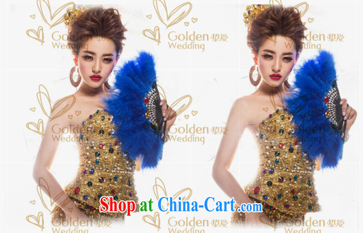 Colorful Flowers 2015 wedding dresses lace crowsfoot in cultivating cuff dress long skirt 8604 photo color M pictures, price, brand platters! Elections are good character, the national distribution, so why buy now enjoy more preferential! Health