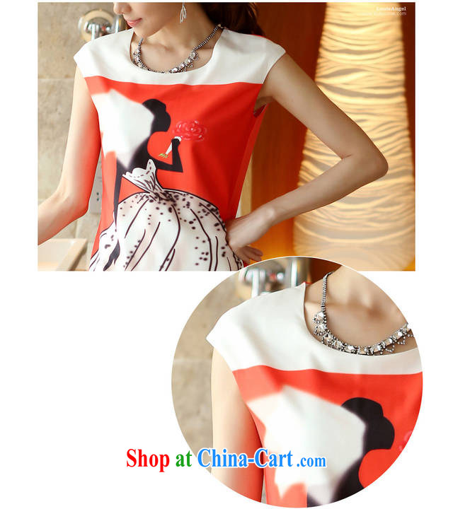 Colorful Flowers summer 2015 new sleeveless round style style beauty wedding girls stamp hit color dresses 8018 orange XL pictures, price, brand platters! Elections are good character, the national distribution, so why buy now enjoy more preferential! Health