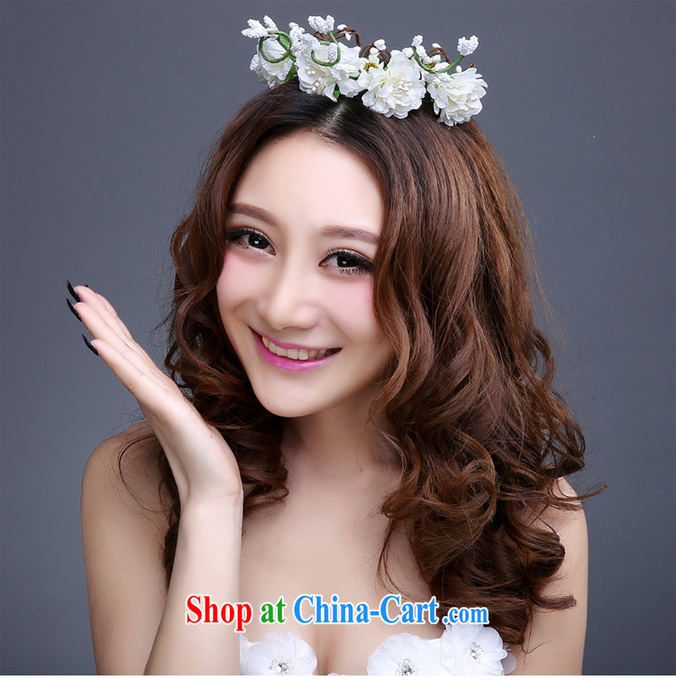 Tslyzm 2015 new wedding dresses and ornaments Korean flower garlands spring and summer flowers bridal fresh resort beach hand-woven Korean accessories white pictures, price, brand platters! Elections are good character, the national distribution, so why buy now enjoy more preferential! Health