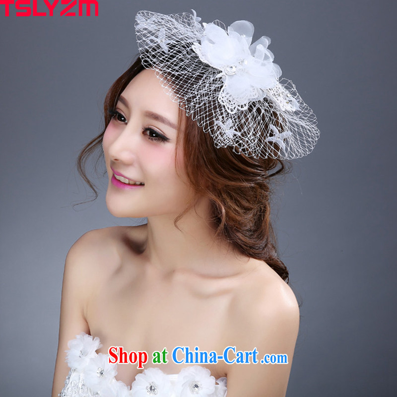 Tslyzm bridal head-dress with flowers dress wedding accessories 2015 new Web by the Shanghai style show photo building photography photography clothing and ornaments white, Tslyzm, shopping on the Internet