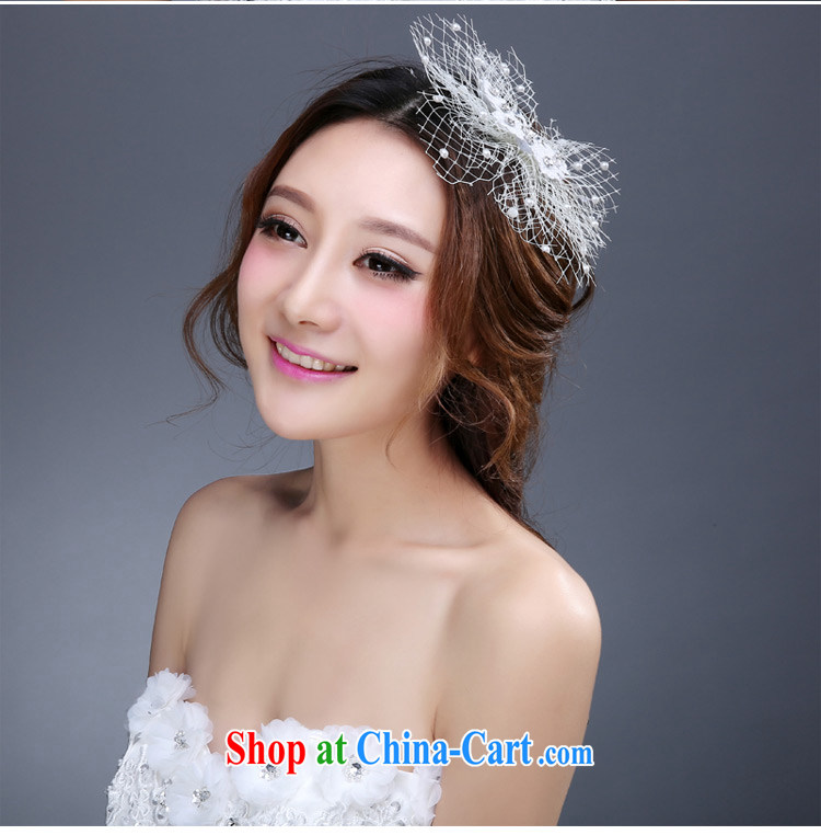 Tslyzm bridal head-dress bridesmaid Korean dress wedding accessories butterfly netting yarn water drilling Ballroom stage show videos, photo and white pictures, price, brand platters! Elections are good character, the national distribution, so why buy now enjoy more preferential! Health