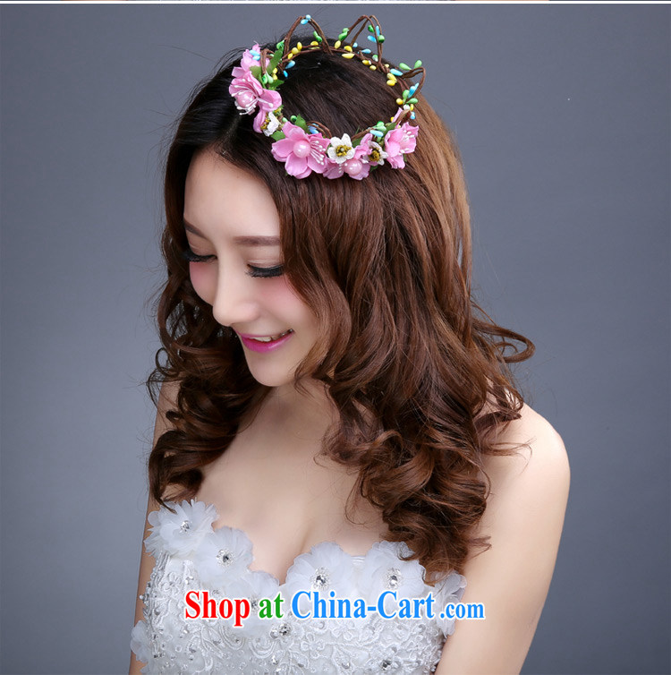Tslyzm bridal wedding dresses garlands and ornaments 2015 new spring and summer bridesmaid flowers decorated resort beach only American artist jewelry pink pictures, price, brand platters! Elections are good character, the national distribution, so why buy now enjoy more preferential! Health