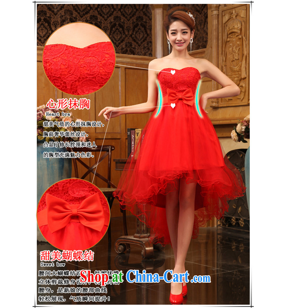 The beautiful yarn bare chest short grew up after the red lace short skirt tied with Korean beauty service toast photo building 2015 New factory direct short skirts red customizable pictures, price, brand platters! Elections are good character, the national distribution, so why buy now enjoy more preferential! Health