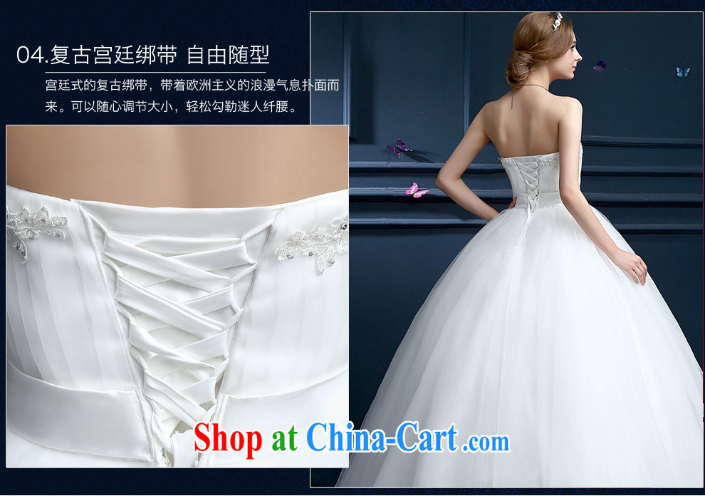 The Shannon Karen's wedding dresses 2015 new marriages chest bare white long tie-up beauty and the Code wedding Korean spring and summer white XXL pictures, price, brand platters! Elections are good character, the national distribution, so why buy now enjoy more preferential! Health